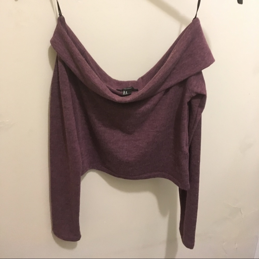🔥FLASH SALE! 🔥Forever 21 Purple Off the Shoulder